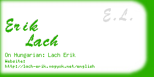 erik lach business card